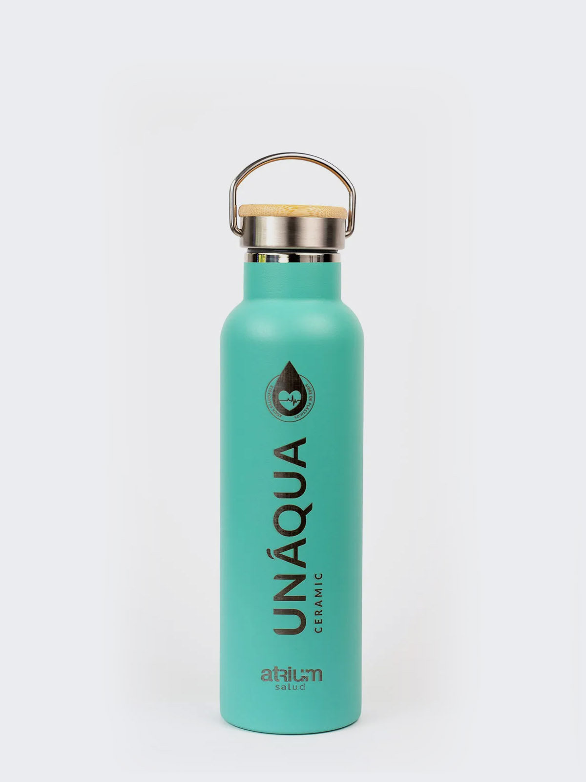 Botella reutilizable Unaqua Ceramic Safari Verde menta