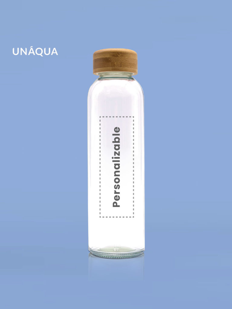 Botella de Cristal Unaqua crystal Bambu 50