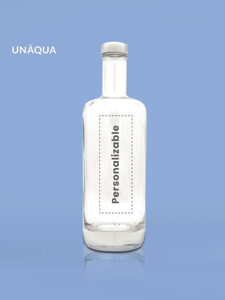 Botella de cristal Unaqua crystal oxigem 70