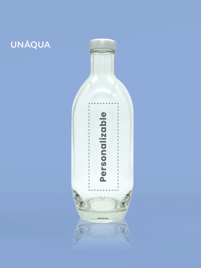 Botella de cristal Unaqua crystal sky 75