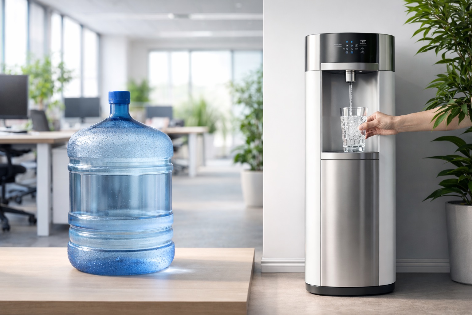 Garrafas vs. Dispensadores de Red Análisis Completo de Costes, Sostenibilidad y Eficiencia