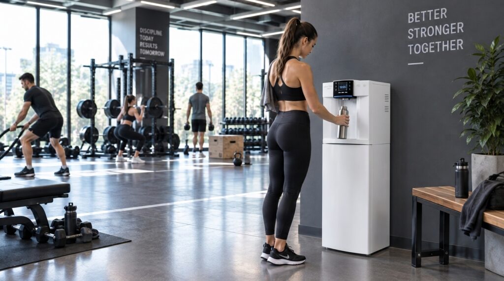 Fuente de agua para gimnasios UNAQUA GYMBRO_03